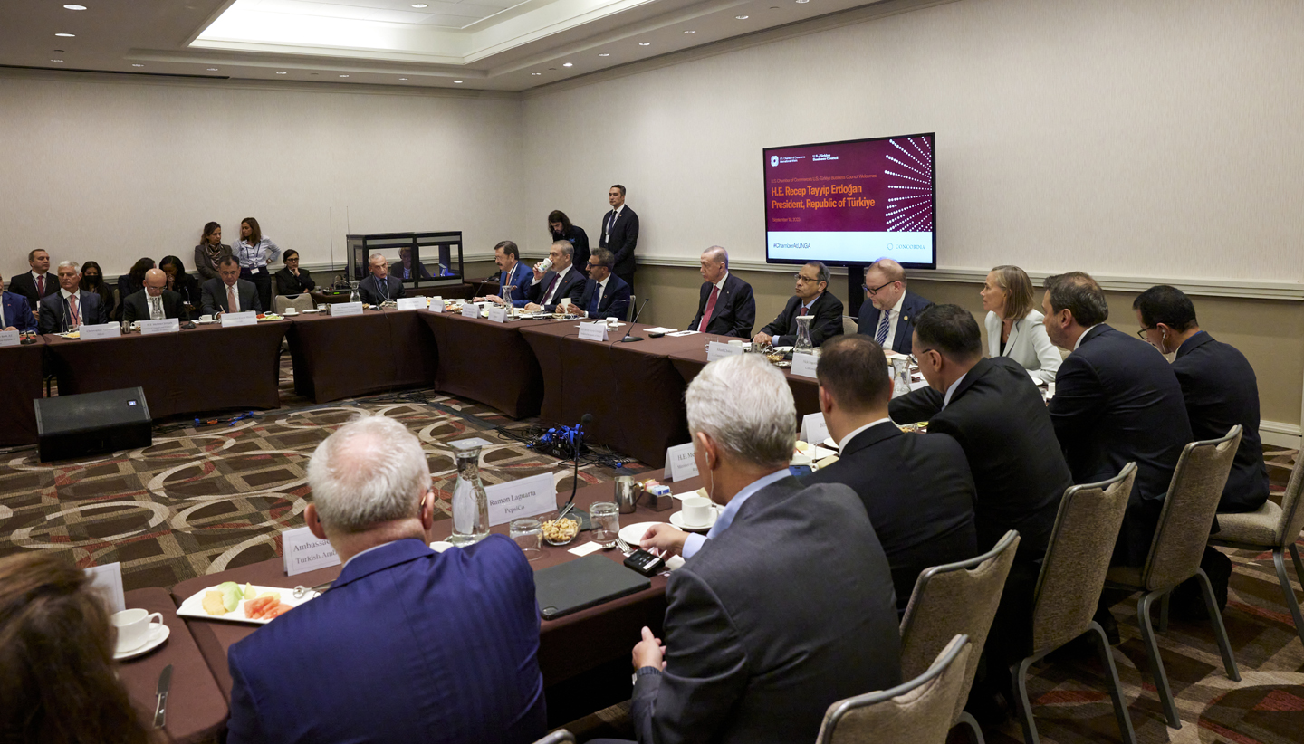 ABD Ticaret Odası, Cumhurbaşkanı Erdoğan’ı ağırladı