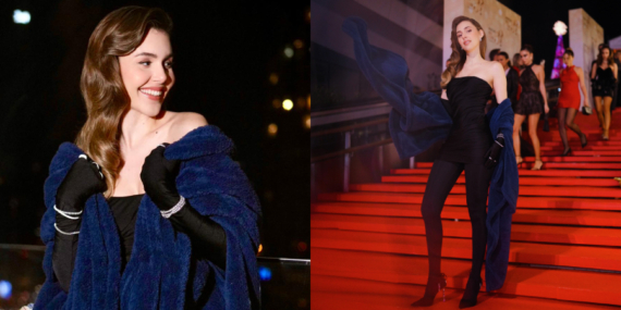 Berfu Yenenler English Home Battaniyesi İle Kırmızı Halıda