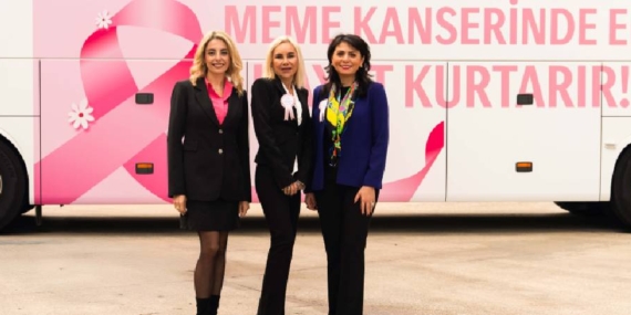 Mercedes-Benz Travego Meme Kanseriyle Mücadelede Farkındalık Yaratacak