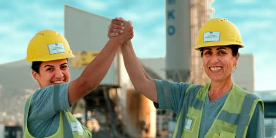 Kadın mikser şoförleri Çimko’da işbaşı yaptı