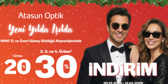 Atasun Optik’ten Yeni Yıla Özel Fırsat