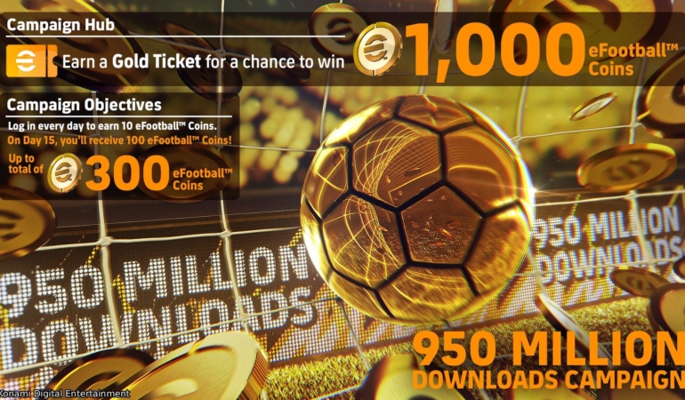 Konami eFootball™ 950 Milyon İndirmeyi Geçti: Oyunculara Sürpriz Ödüller Geliyor