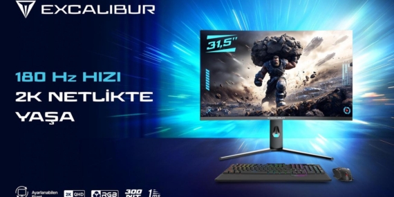 Casper Excalibur 2K 180Hz Monitör: Oyuncu ve Profesyonellere Uygun Yeni Seviye