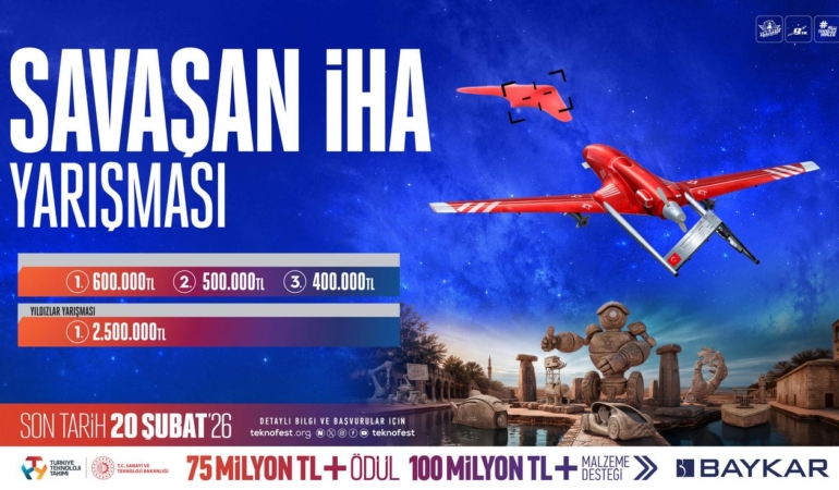 TEKNOFEST 2026’da Savaşan İHA Yarışması: Gençlere 600 Bin TL Ödül