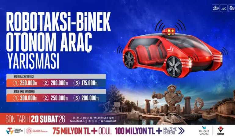 TEKNOFEST’te Robotaksi Yarışması Başvuruları Son Günlere Girdi: Ödüller ve Süreç Açıklandı