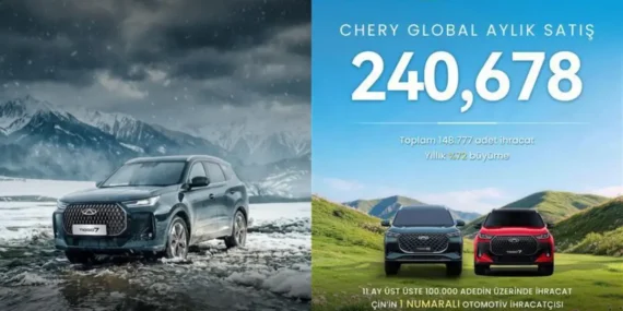 Chery’den Tarihi Zirve: İhracat Liderliği