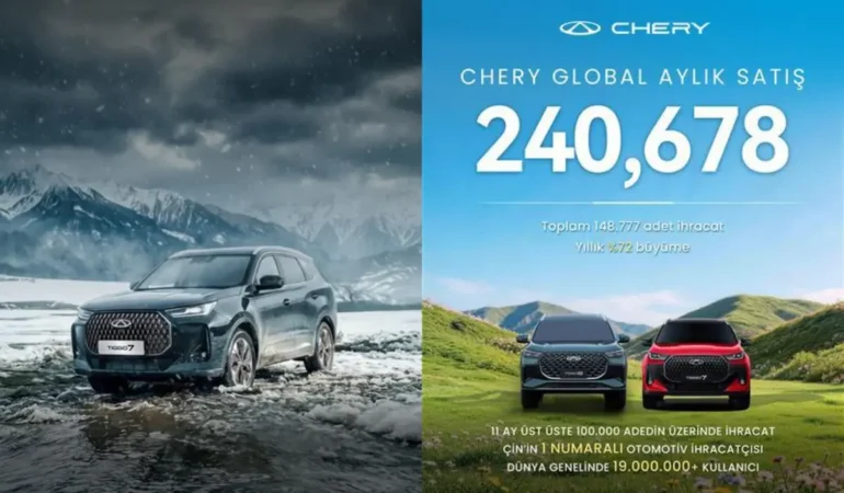 Chery’den Tarihi Zirve: İhracat Liderliği