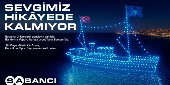 Bandırma Vapuru Gökyüzünde Yeniden Canlandı